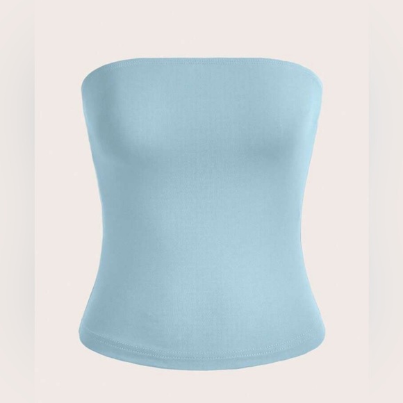 SHEIN Tops - baby blue tube top